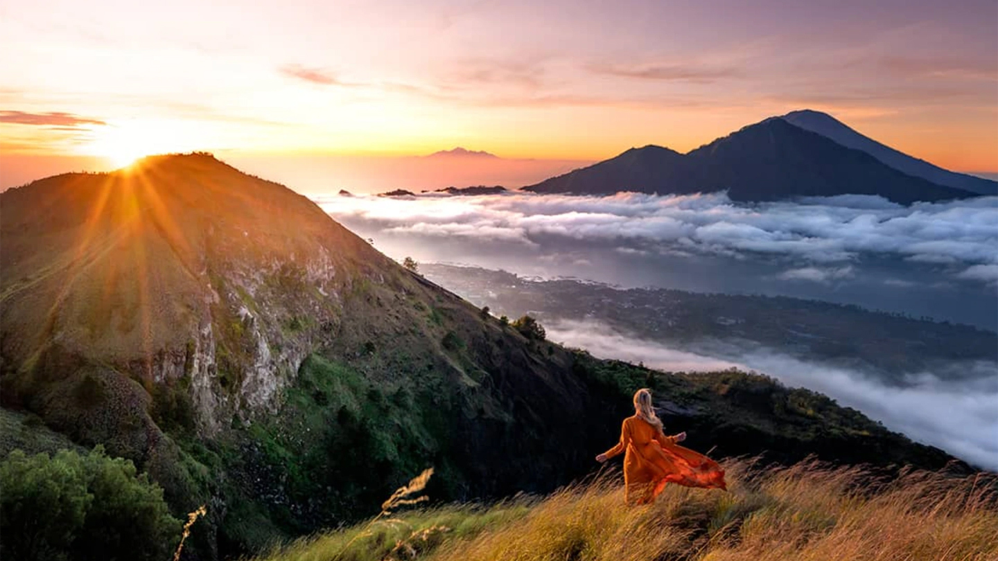 Mount Batur a marzo
