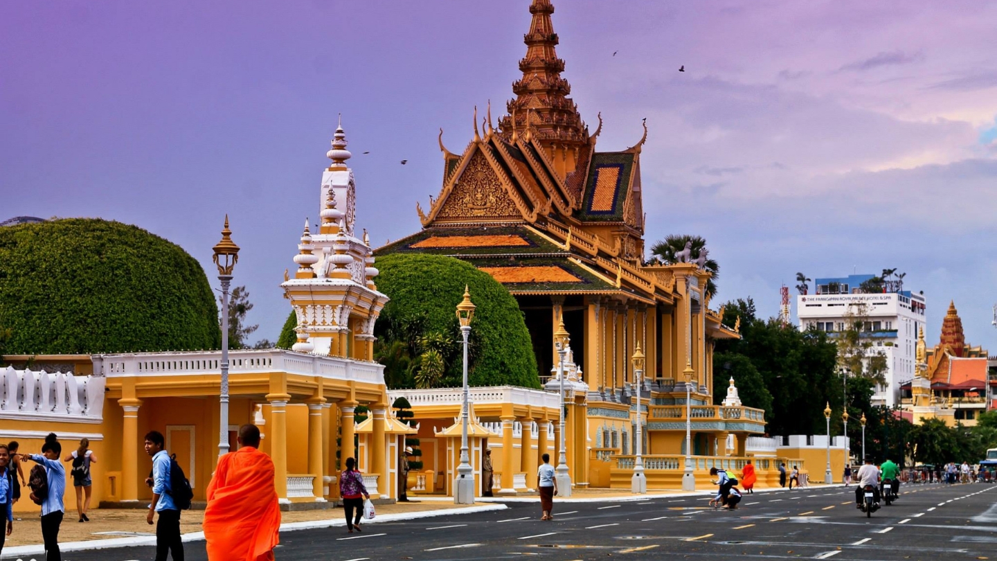 Phnom Penh in Cambogia ad agosto