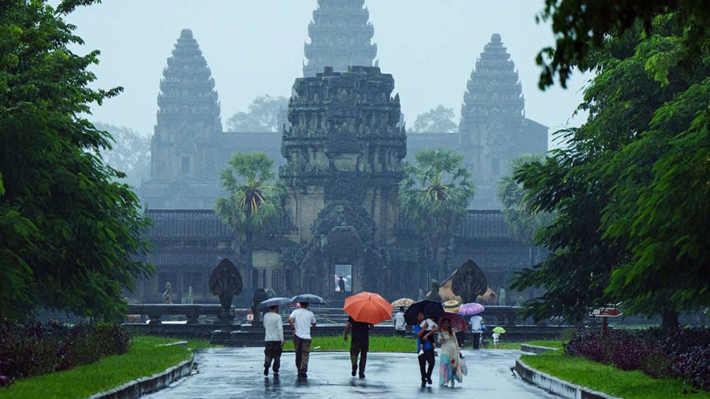 Evitare la stagione delle piogge in Cambogia.