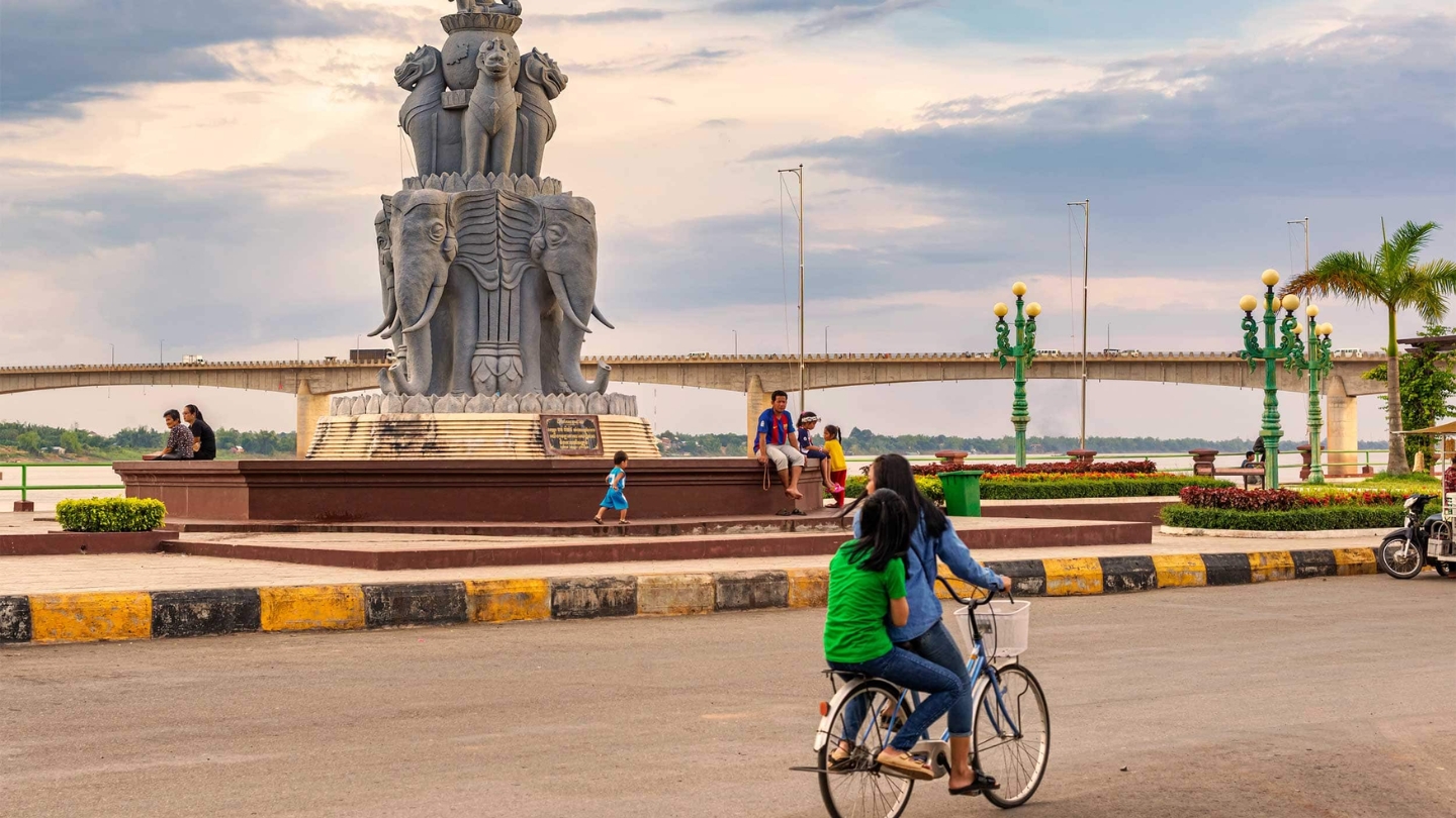 Kampong Cham in Cambogia