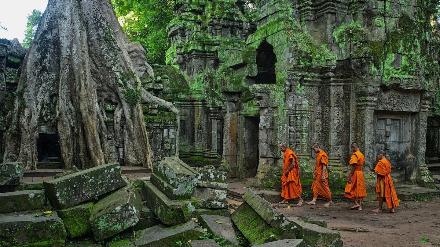 Goditi l’atmosfera piacevole e tranquilla del complesso dei templi della Cambogia