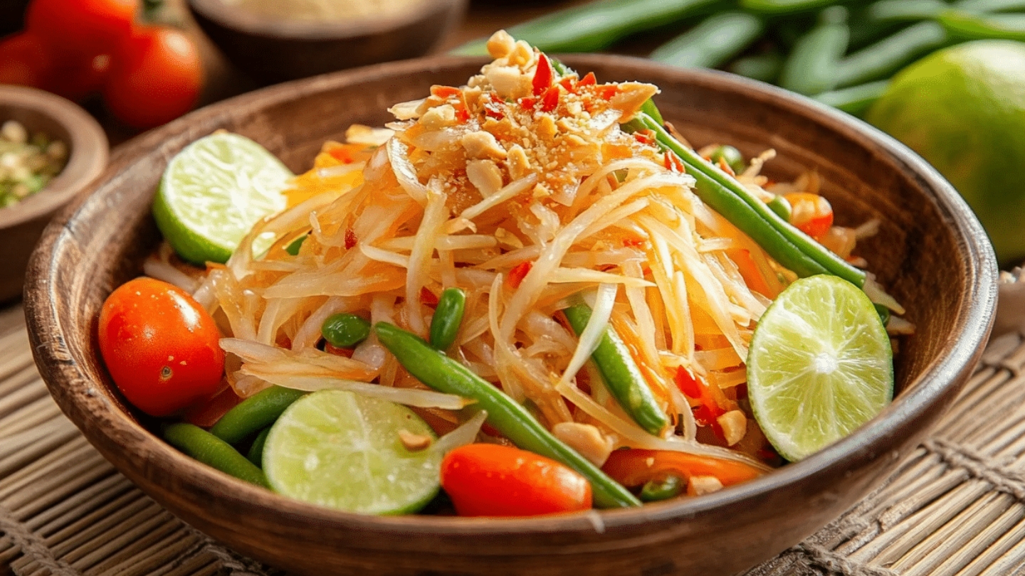 Assaporate il Tam Mak Hoong a Vientiane