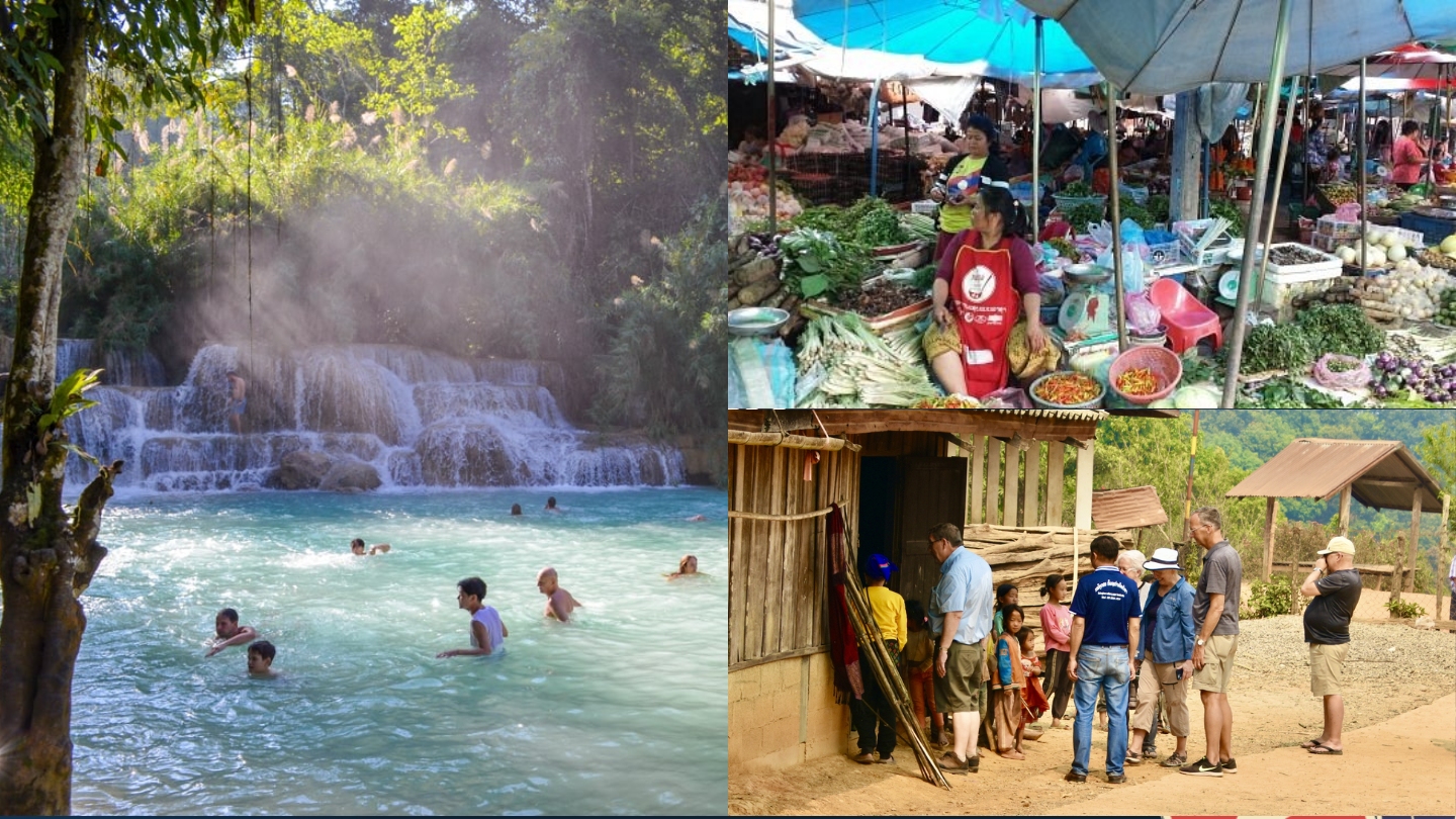 Cascate Kuang Si - villaggi tradizionali - Luang Prabang