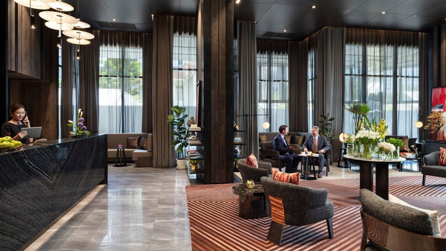 L'accogliente reception dell'hotel