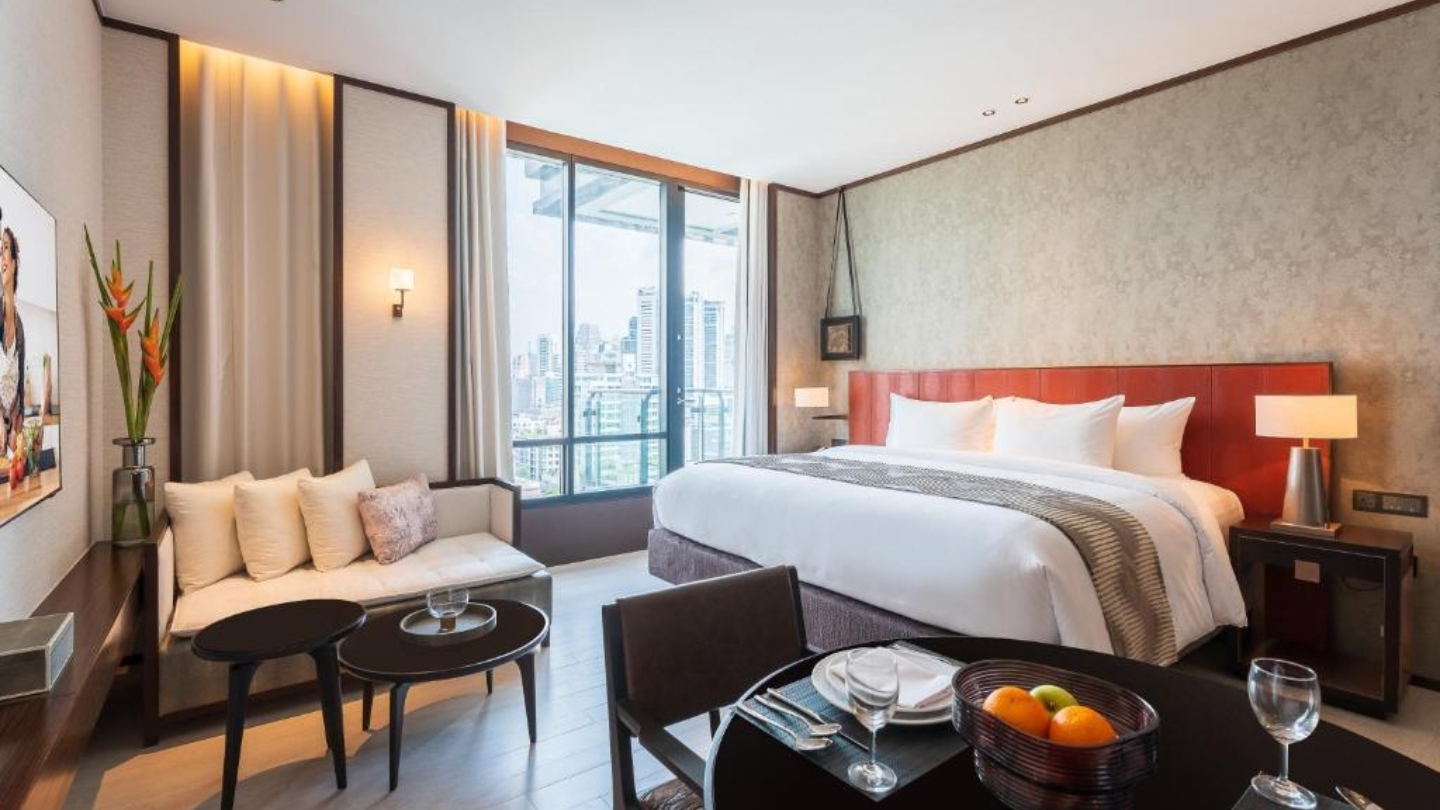Gli interni e comfort moderni offerti dall’hotel 5 stelle a Bangkok