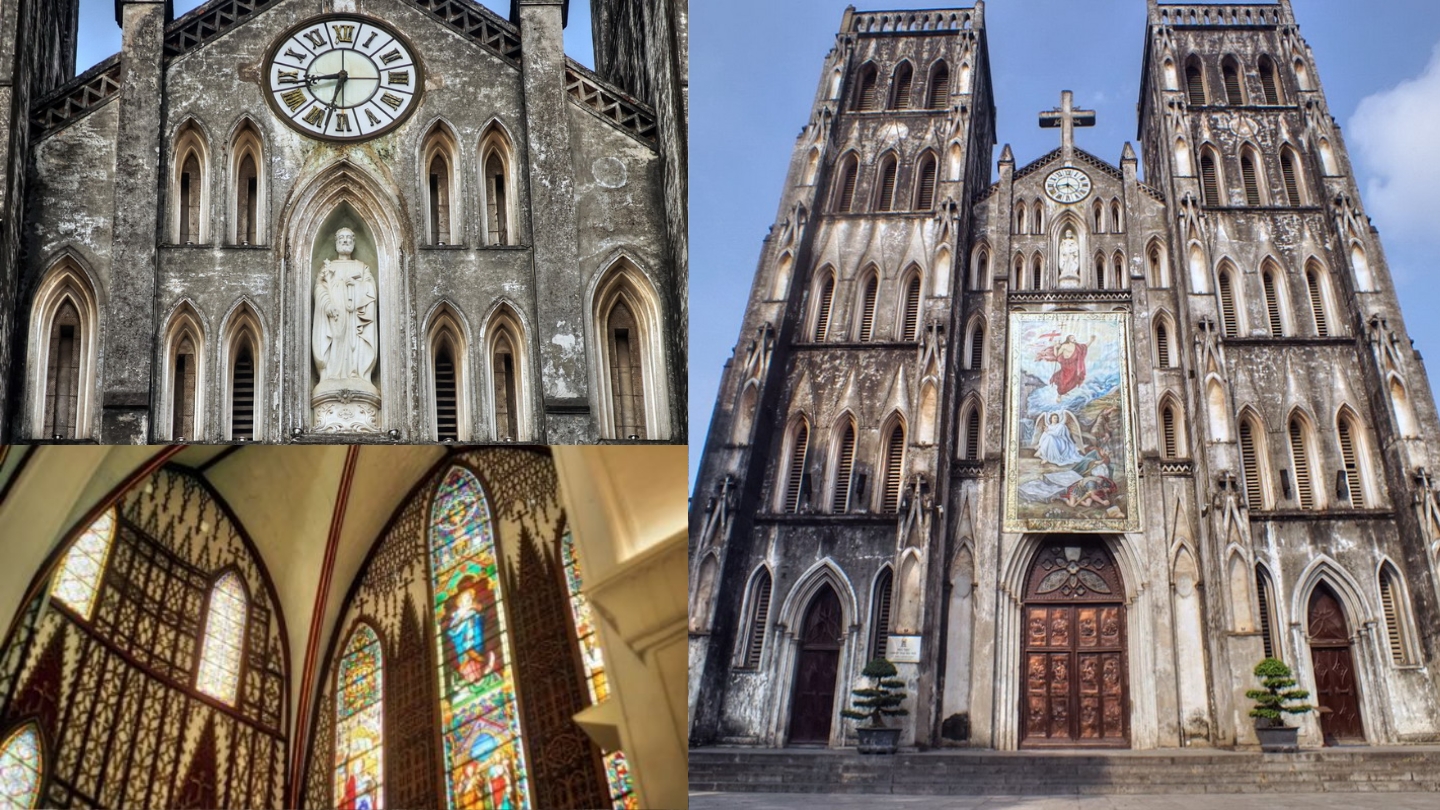 Lo stile gotico europeo della cattedrale Hanoi
