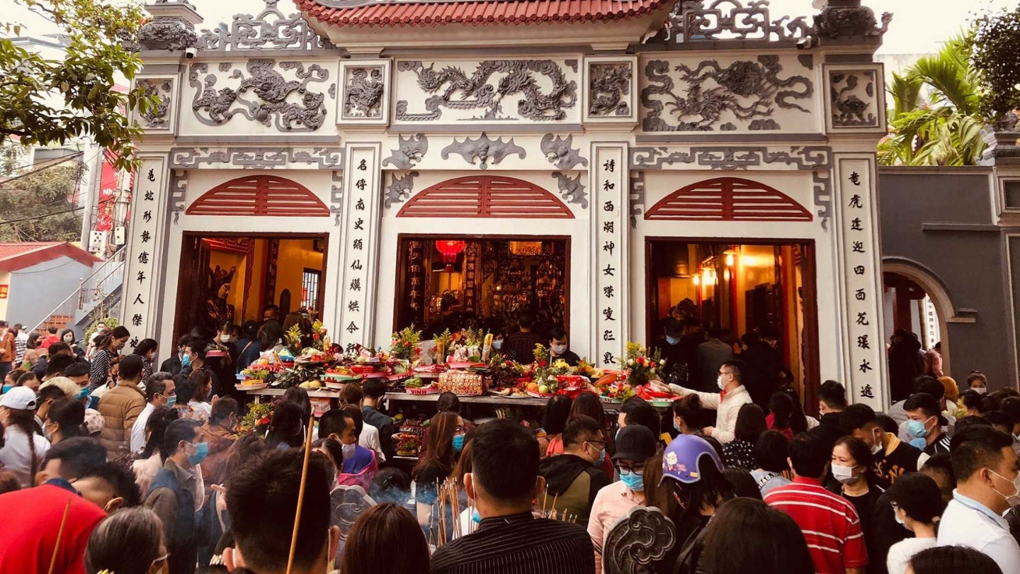 I turisti a Phu Tay Ho