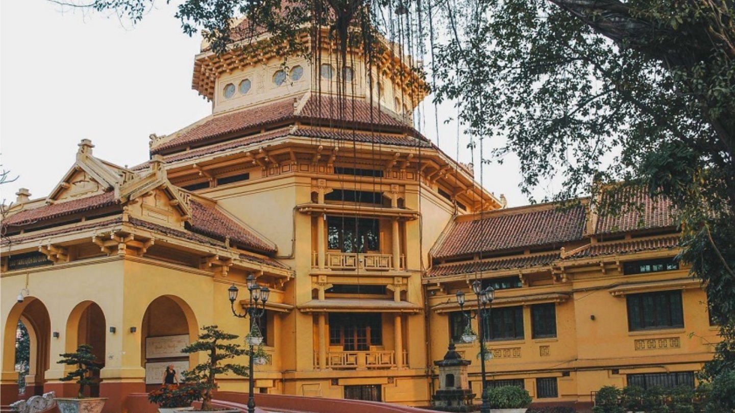 Combinazione tra l'architettura classica francese e l'architettura vietnamita