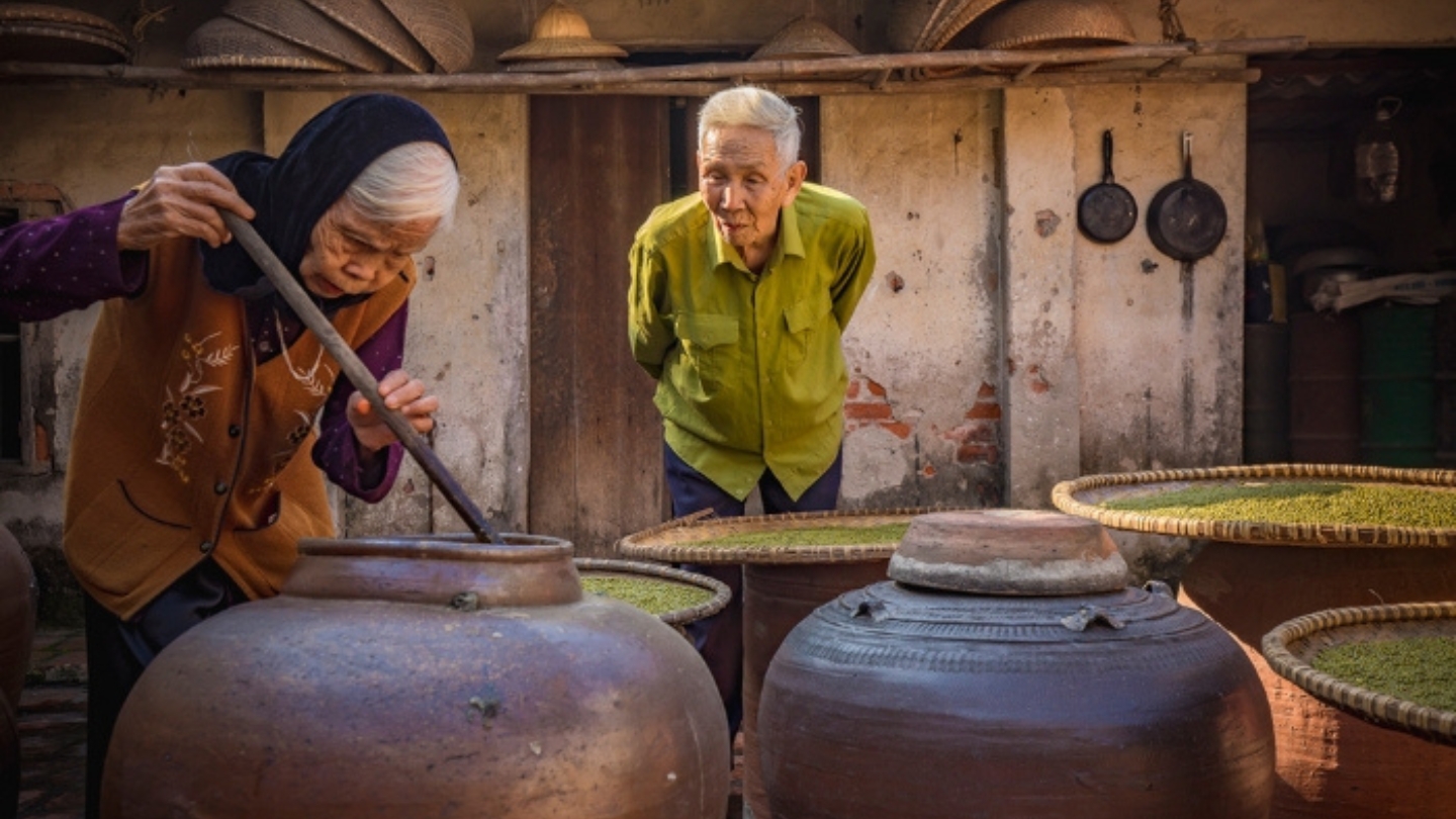 Salsa di soia Ban, specialità dell'antico villaggio di Duong Lam