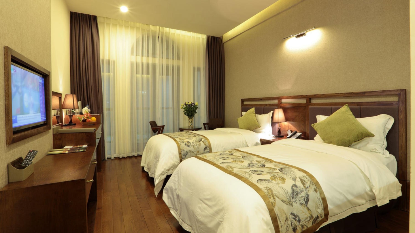Gli interni di una camera Cozy Superior dell’albergo