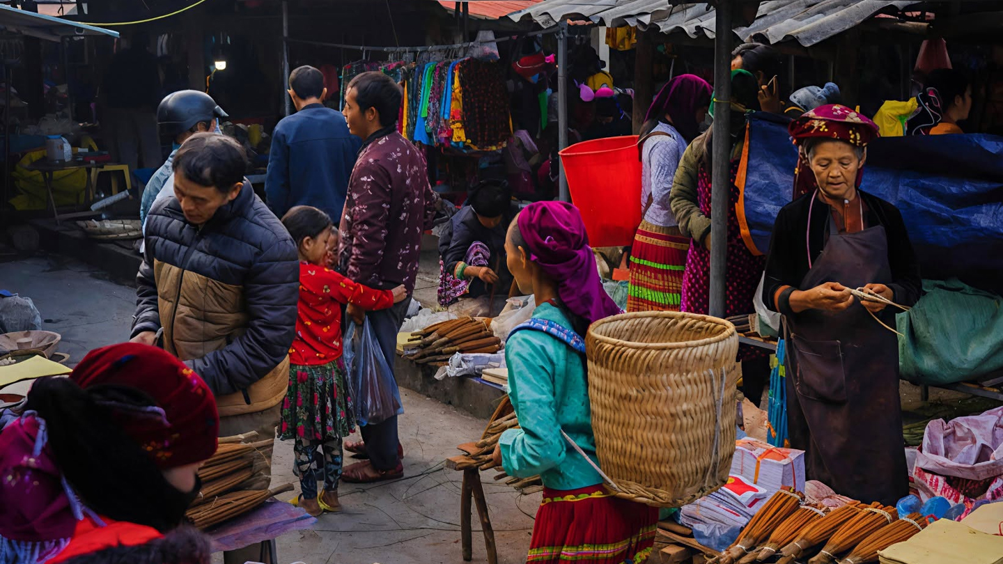 Ontdek de markt van Bắc Hà