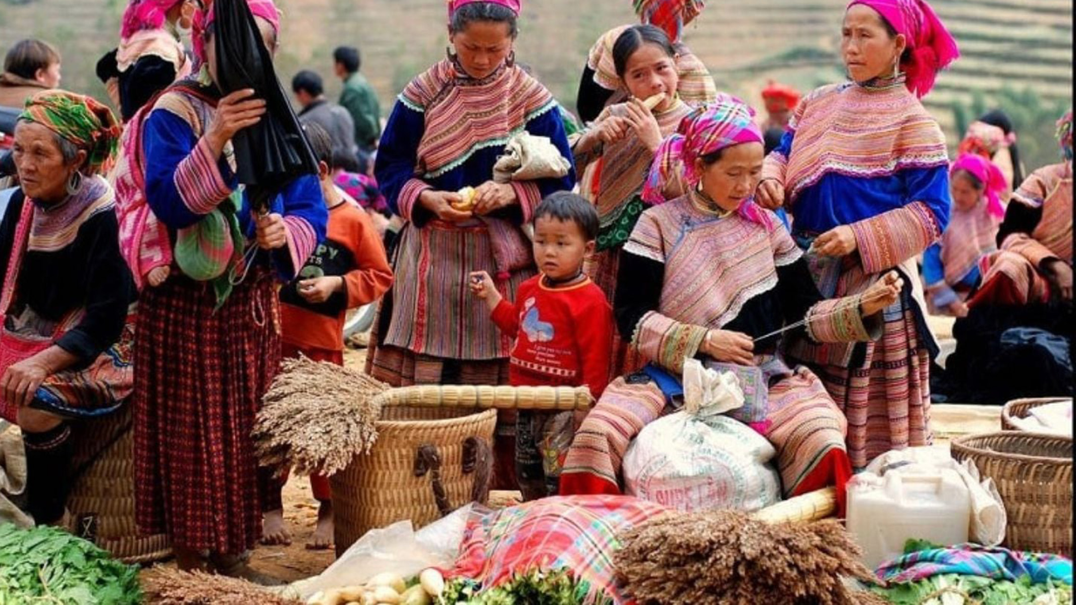 Mercato locale a Sapa