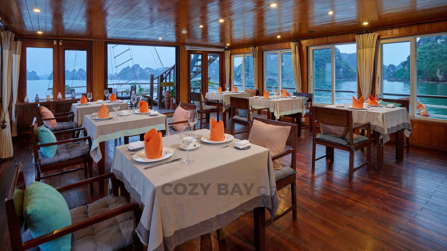 Sala da pranzo sulla crociera