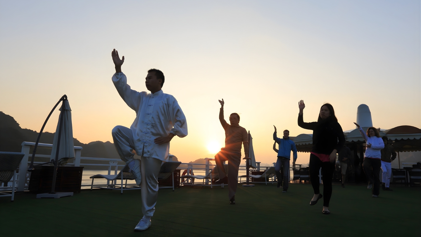 Esperienza di pratica del Tai Chi a bordo