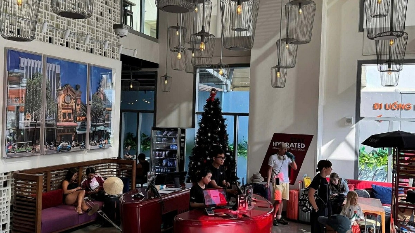 Lo spazio della reception di  Wink Hotel Can Tho
