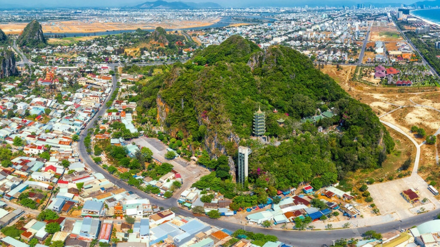 Vista panoramica delle Montagne di Marmo di Da Nang