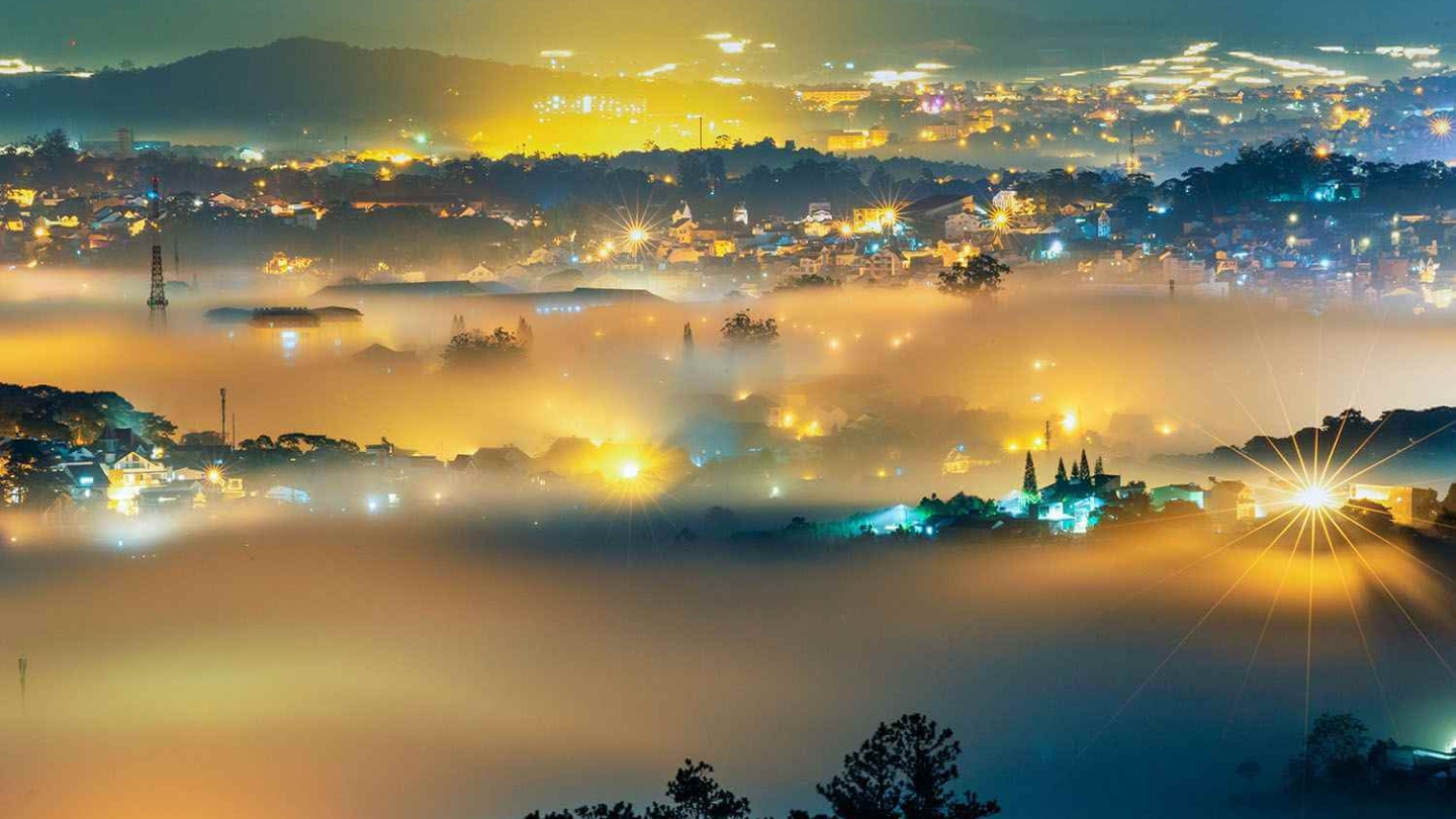 L'incredibile bellezza di Da Lat di notte
