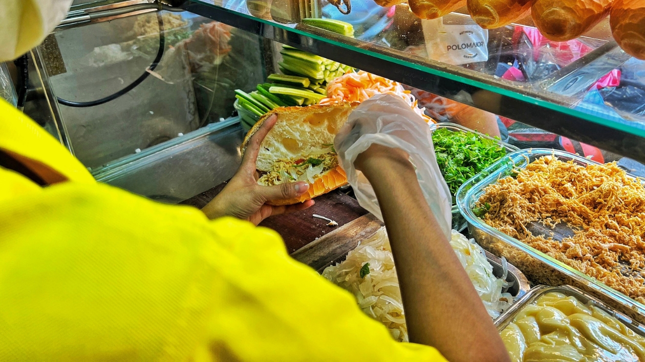La più famosa di street food Saigon Banh Mi