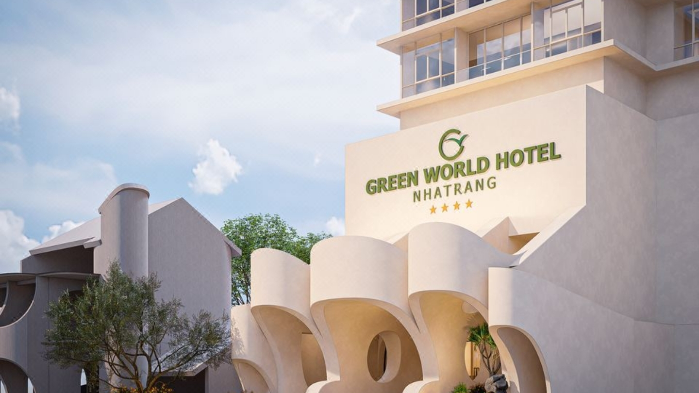 L'interno della struttura del Green World Hotel 