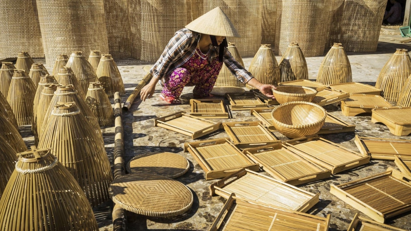 Prodotti artigianali in bambù e rattan