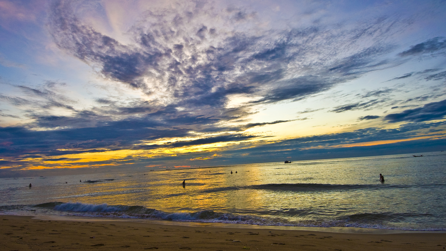 acanza Vietnam Centrale sulla spiaggia di Nhat Le