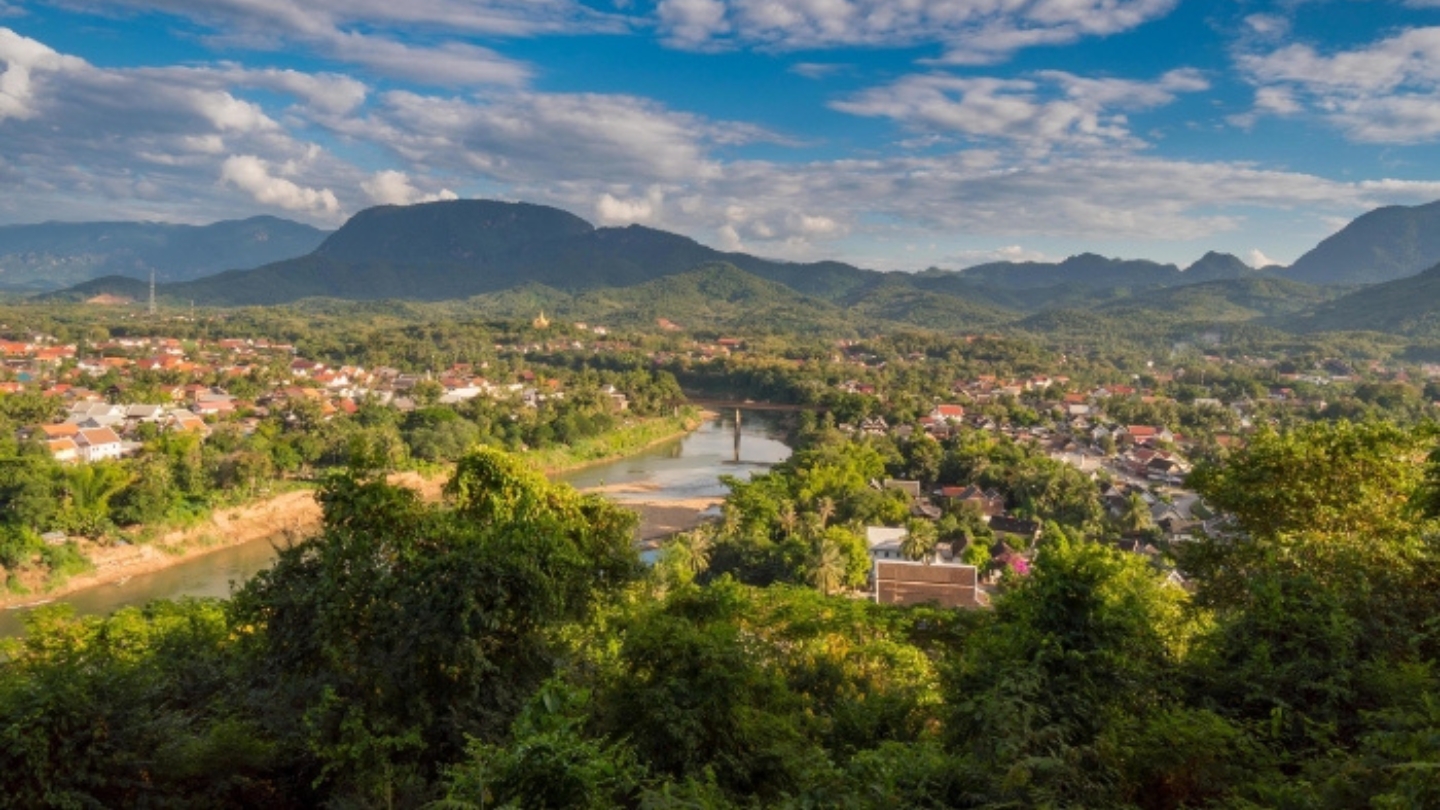 Luang Prabang vista dal Monte Phousi 