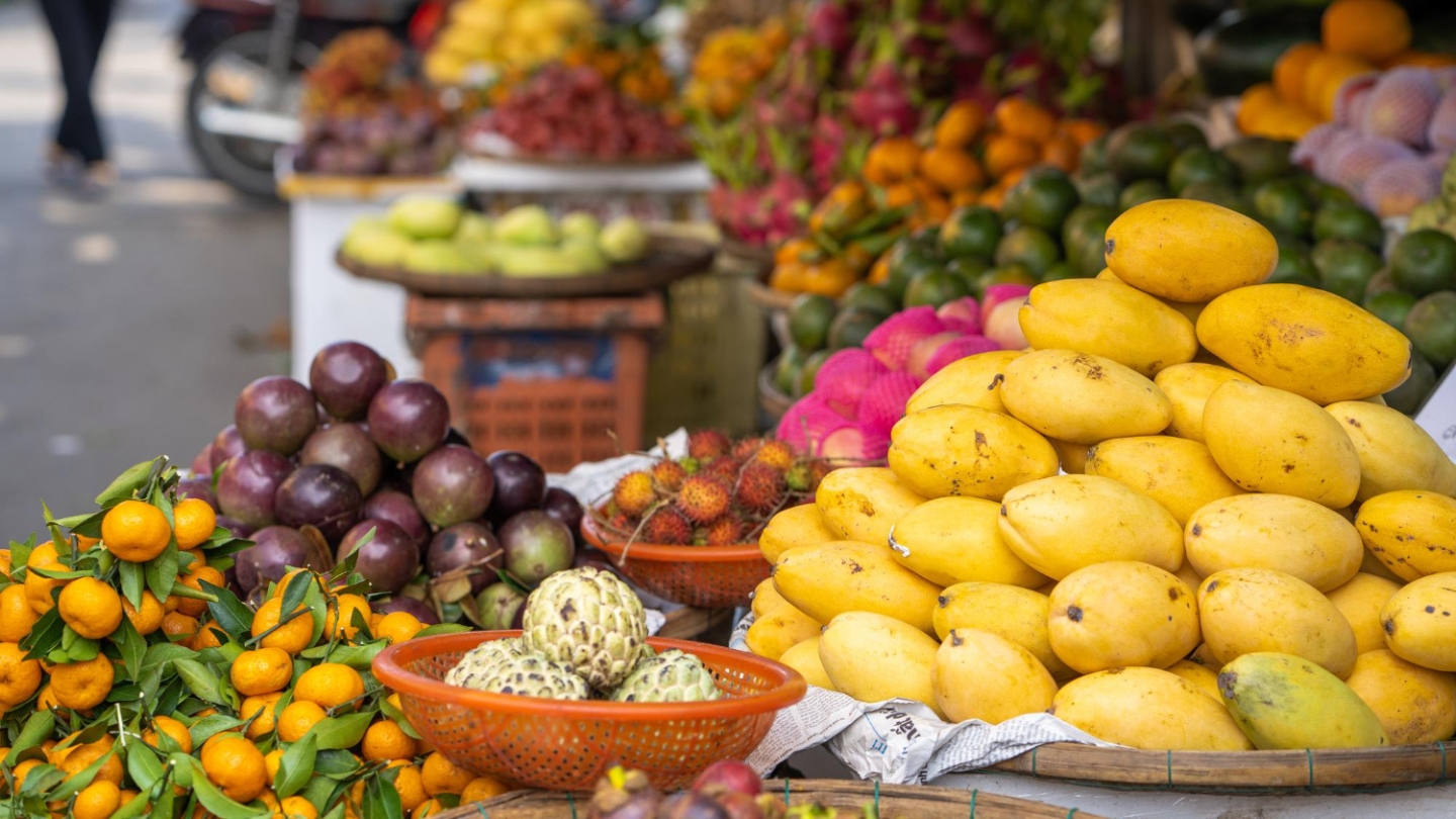 La frutta tropicale in Vietnam