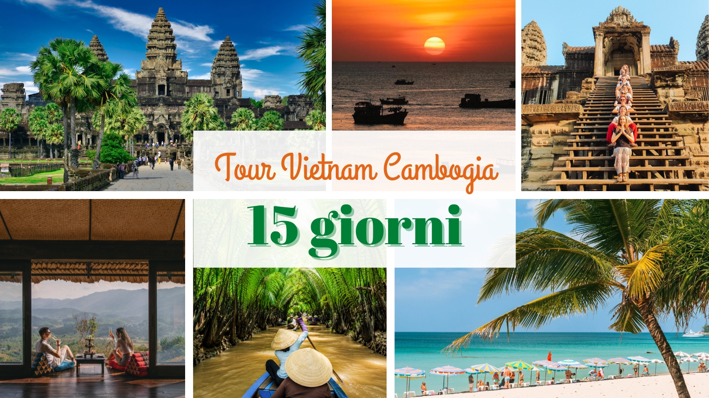 Scegli un itinerario indimenticabile di 15 giorni Vietnam e Cambogia.