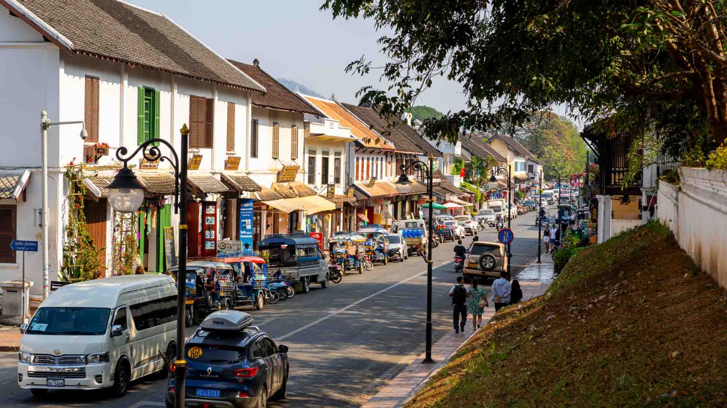 Un angolo della città di Luang Prabang