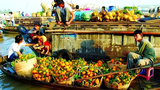 Top 6 mercati galleggianti del Delta del Mekong più famosi in Vietnam