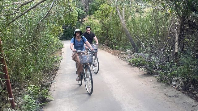 bicicletta tra campagna del nord