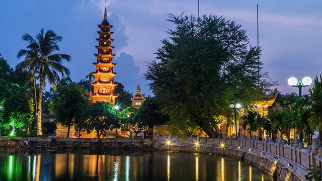 Pagoda di Tran Quoc ad Hanoi