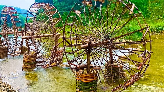 Ruota idraulica a Pu Luong