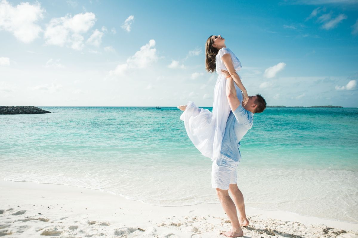 Sulla spiaggia a Bali